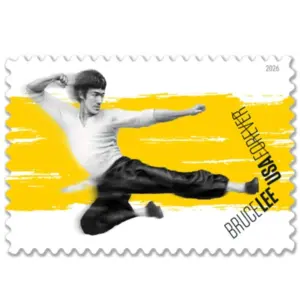 Forever Stamps 2026 Bruce Lee-Martial Arts Legend, First-Class Postage